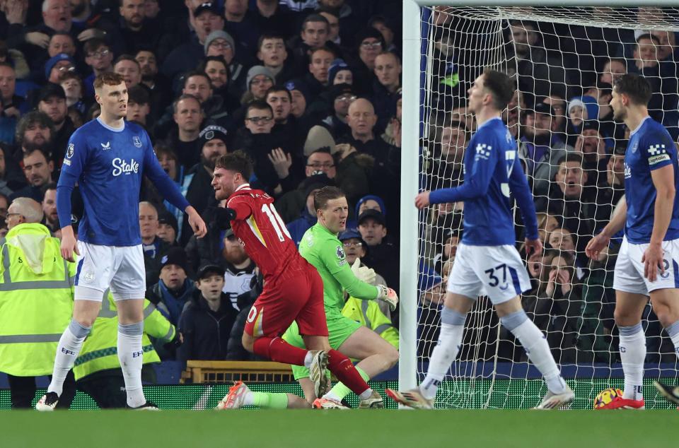 Merseyside Derby between Liverpool and Everton at Goodison Park