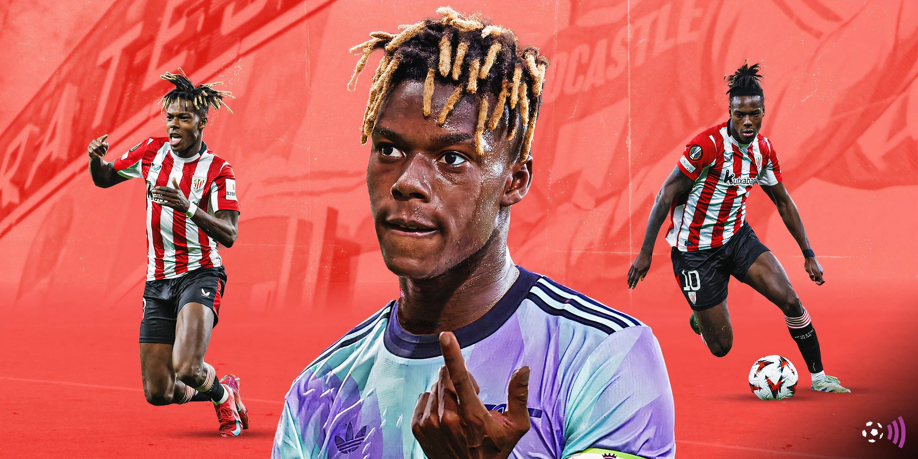 Cầu thủ chạy cánh Nico Williams của Athletic Bilbao, mục tiêu của Arsenal