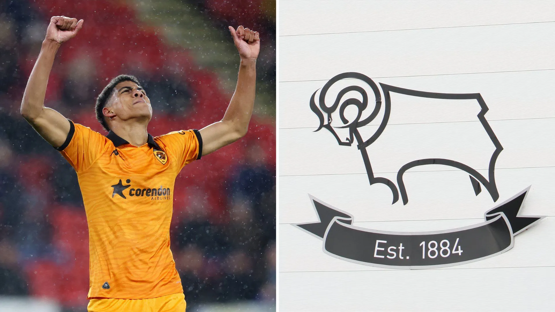 Cody Drameh trong màu áo Derby County