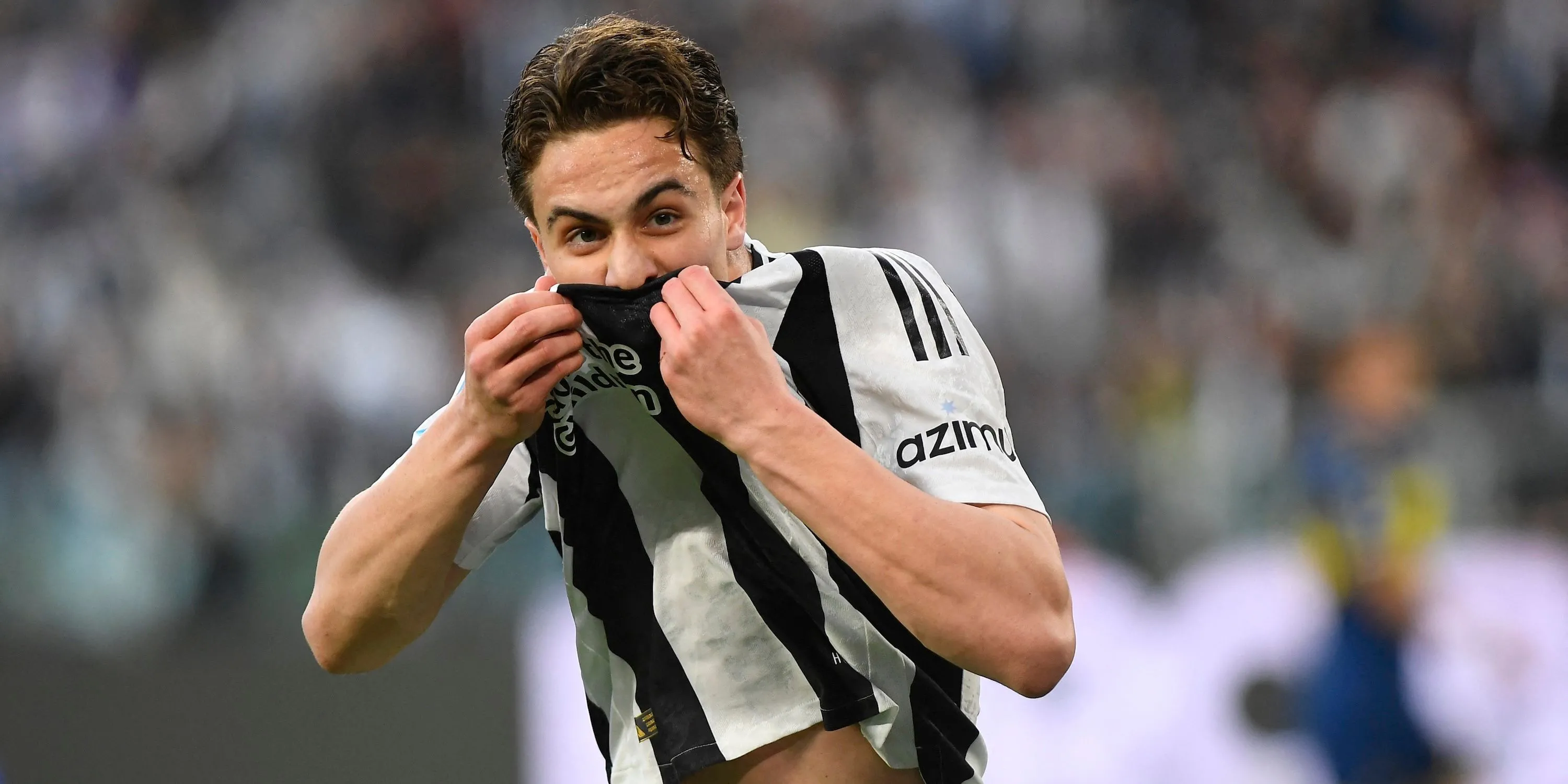 Kenan Yildiz ăn mừng bàn thắng cho Juventus, mục tiêu chuyển nhượng tiềm năng của Arsenal