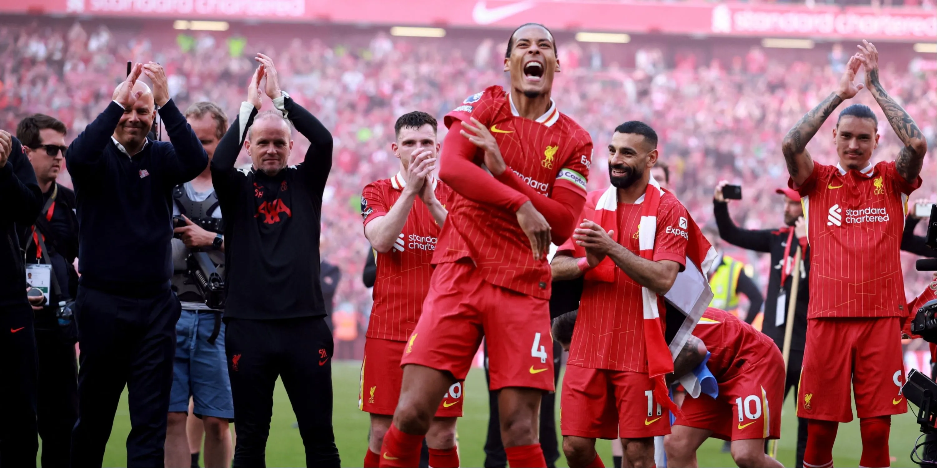 Trung vệ Virgil van Dijk của Liverpool trong trận đấu tại Premier League