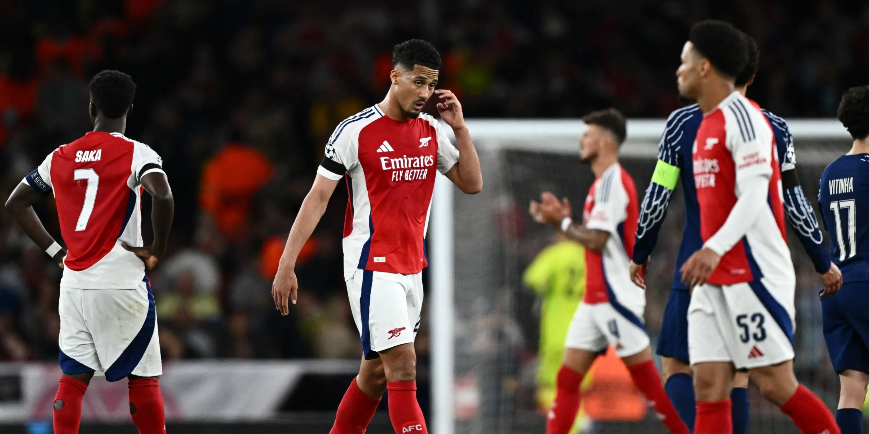 William Saliba và Bukayo Saka - Trung vệ Saliba lọt tầm ngắm Real Madrid