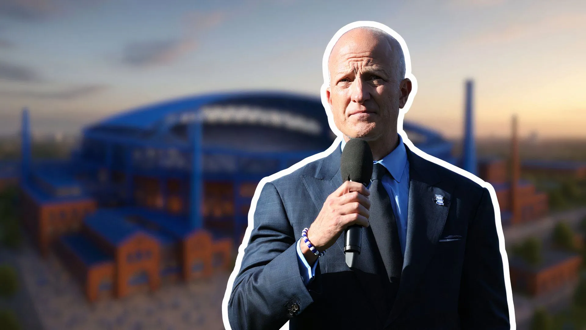 Tom Wagner và bản vẽ phối cảnh sân vận động mới của Birmingham City