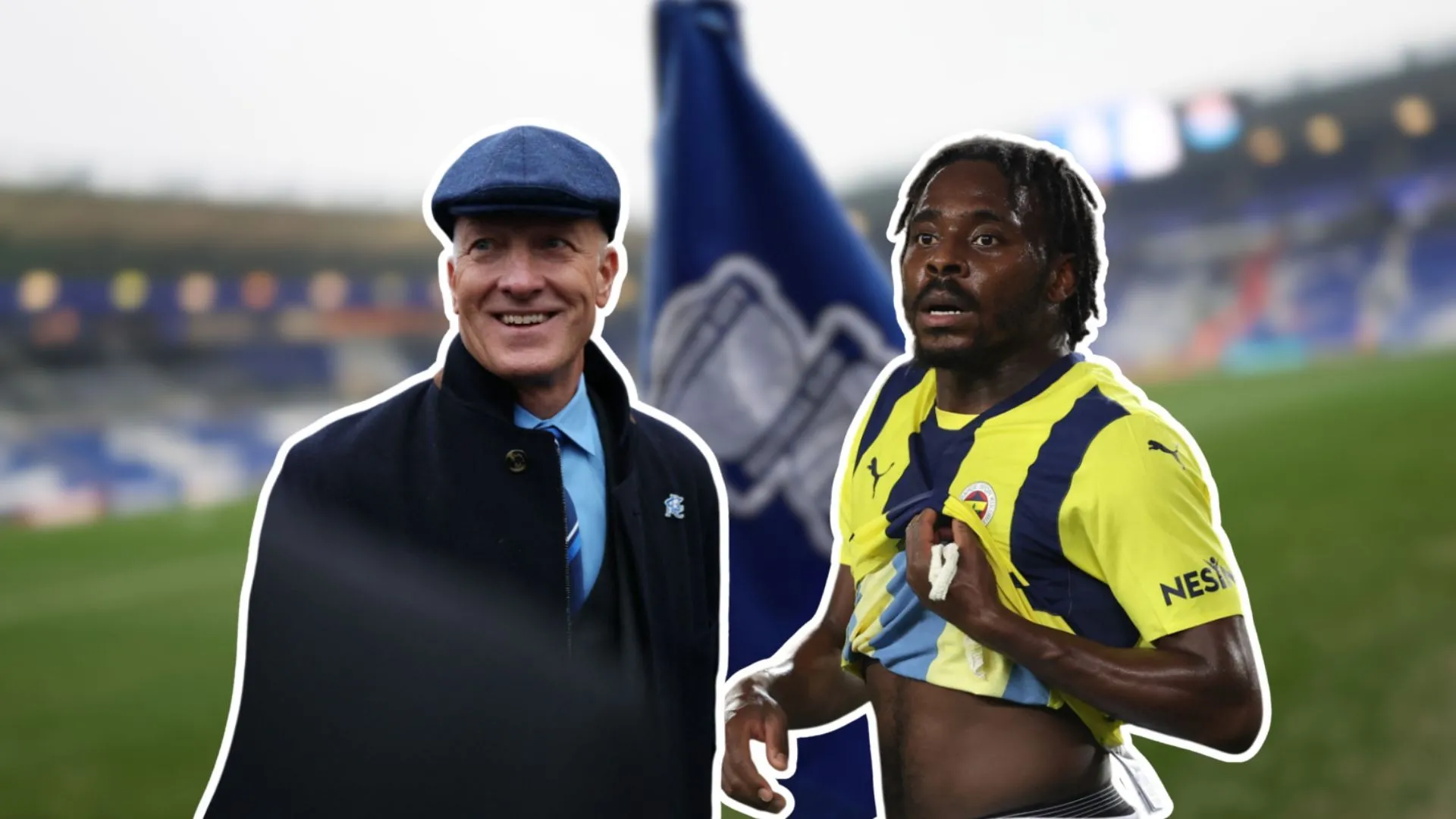 Chủ tịch Tom Wagner chào đón Bright Osayi-Samuel tại sân St. Andrew của Birmingham City
