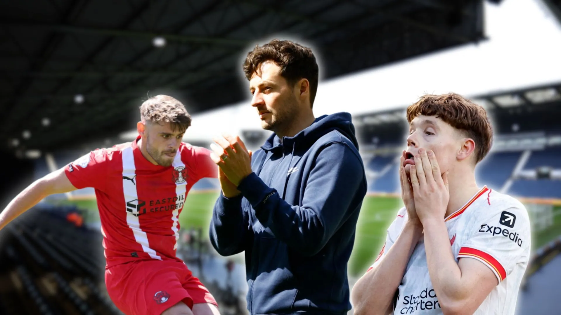 HLV Ryan Mason (giữa) cùng hai cầu thủ Charlie Kelman và James McConnell trong một buổi tập của West Bromwich Albion