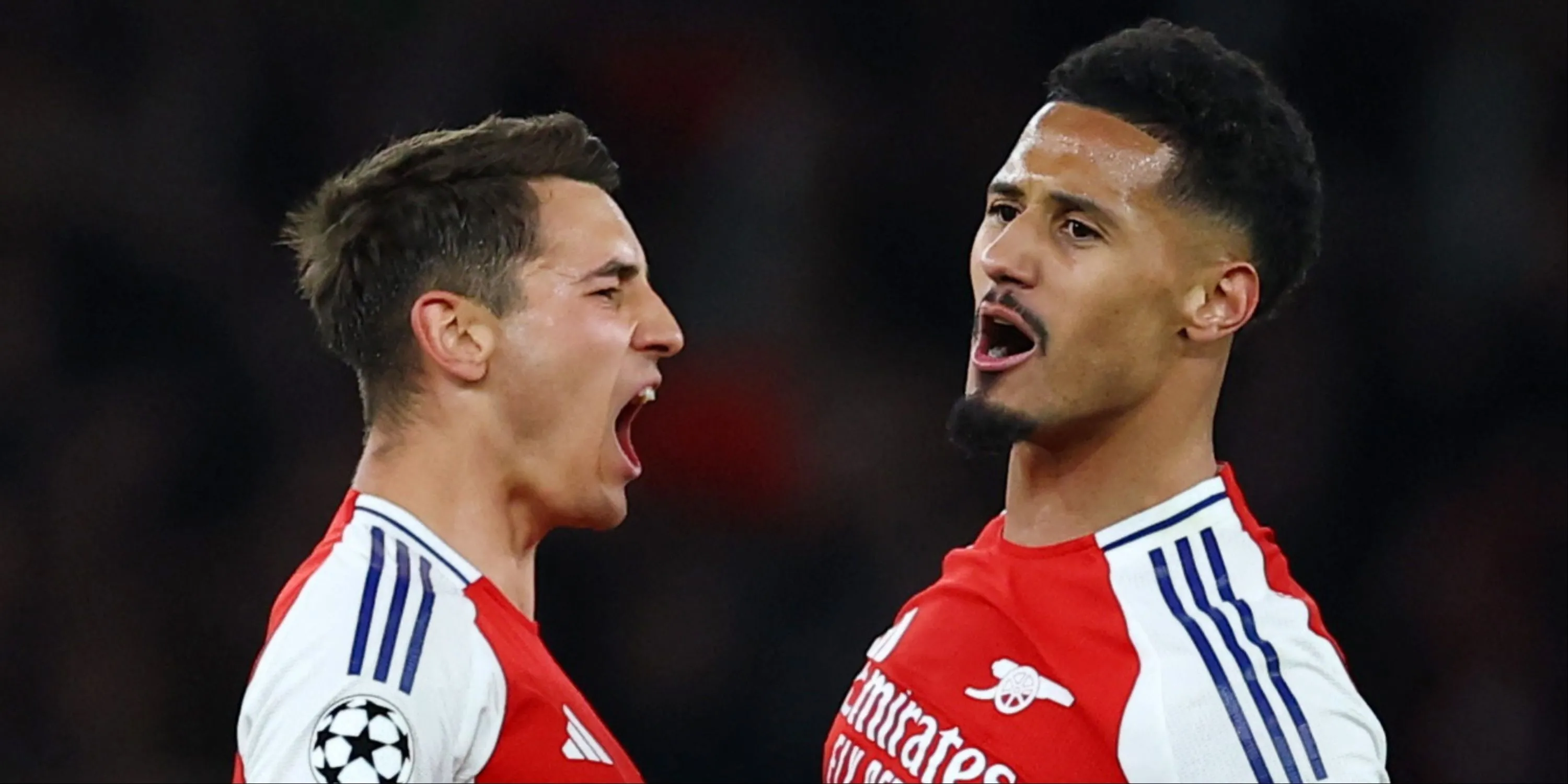 Jakub Kiwior và William Saliba, bộ đôi trung vệ của Arsenal