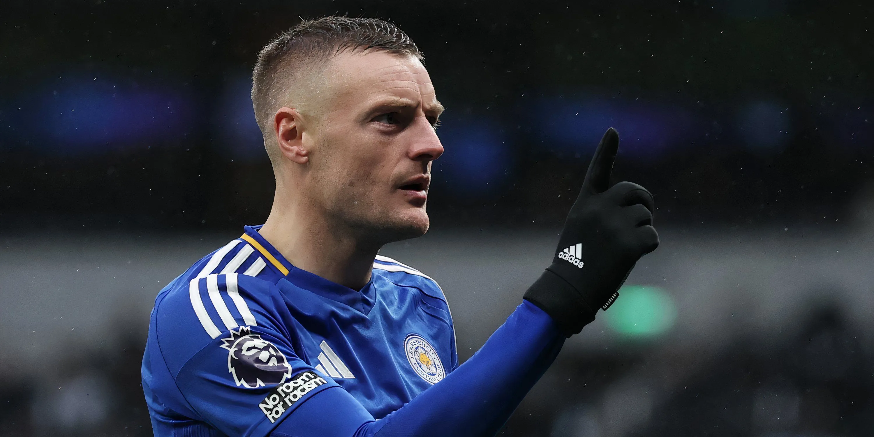 Tiền đạo Jamie Vardy của Leicester City thi đấu tại Premier League