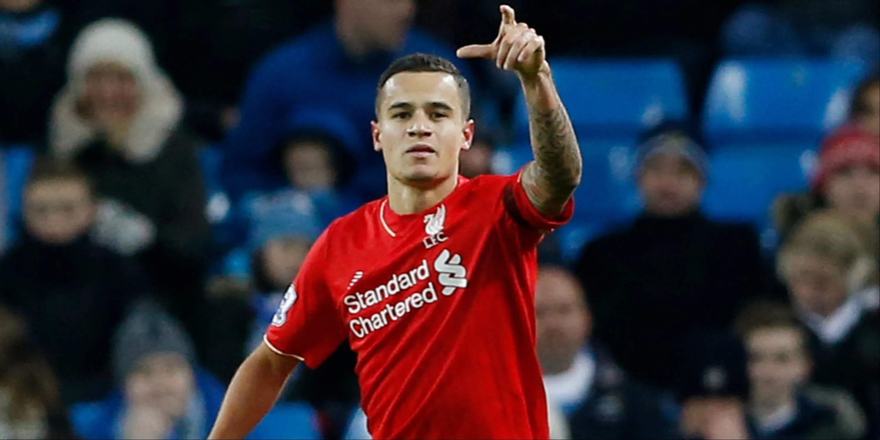 Tiền vệ Philippe Coutinho trong màu áo Liverpool.
