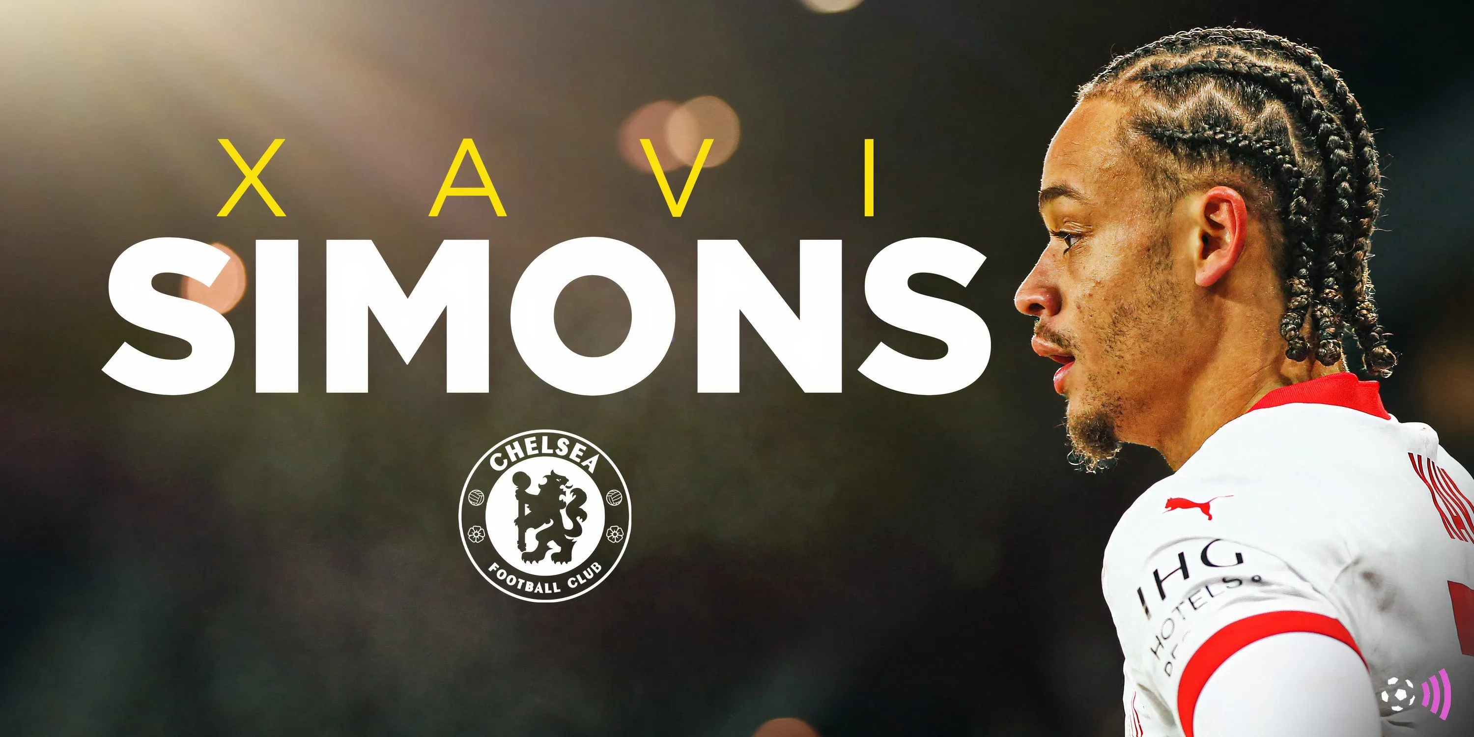 Xavi Simons trong màu áo Chelsea